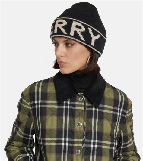 burberry logo cashmere beanie|burberry hat size chart.